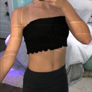 Black Bando/Crop top